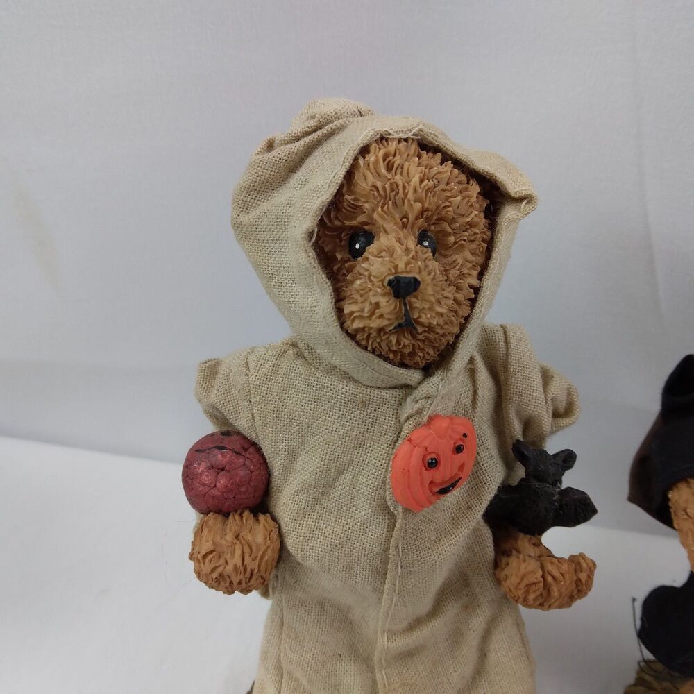 3 Halloween Bears Witch Wizard Costume Figurine Resin Figure Decor Cute - Picture 3 of 12